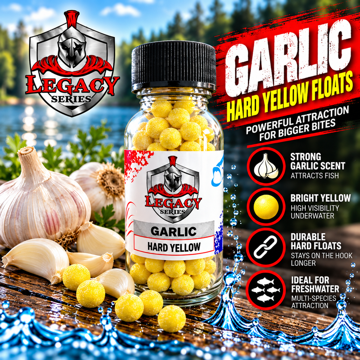 Legacy Series - Garlic Hard Yellow Floats - 50ml